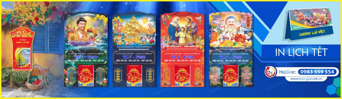 In Bìa Lịch Gập Laminate