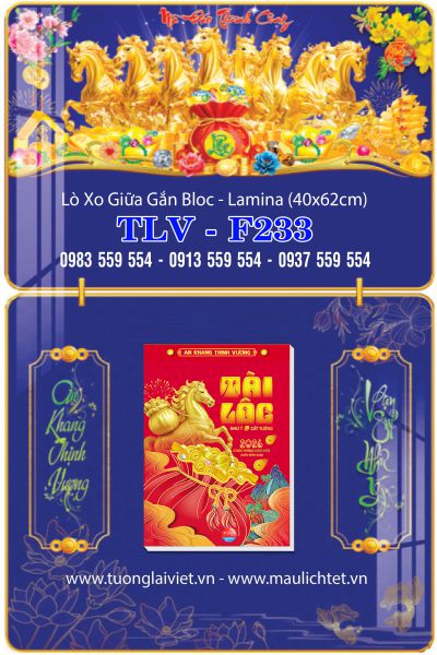 Lịch gập laminate Mã đáo thành công