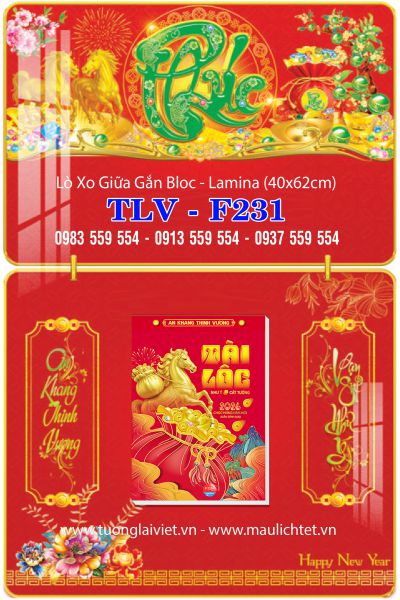 Lịch gập laminate Phúc Xanh