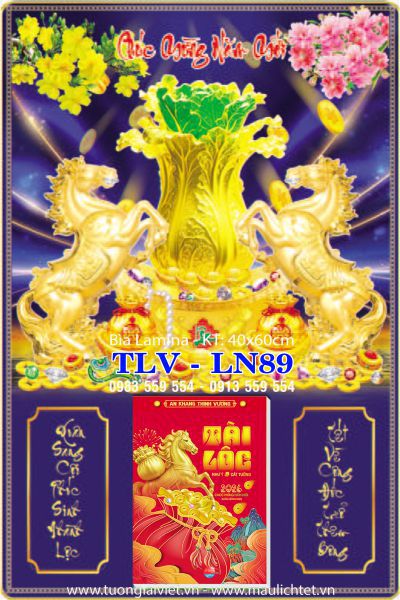 Lịch gỗ laminate Xuân Phát Tài
